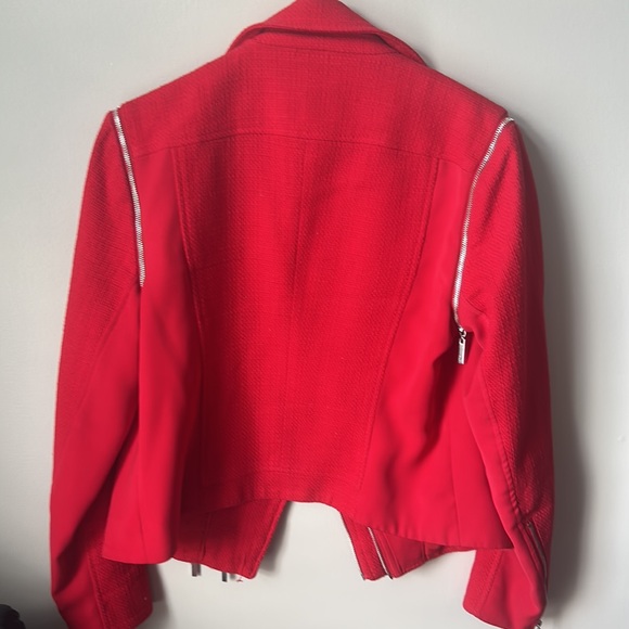 Chic red multi zipper jacket - Picture 2 of 4